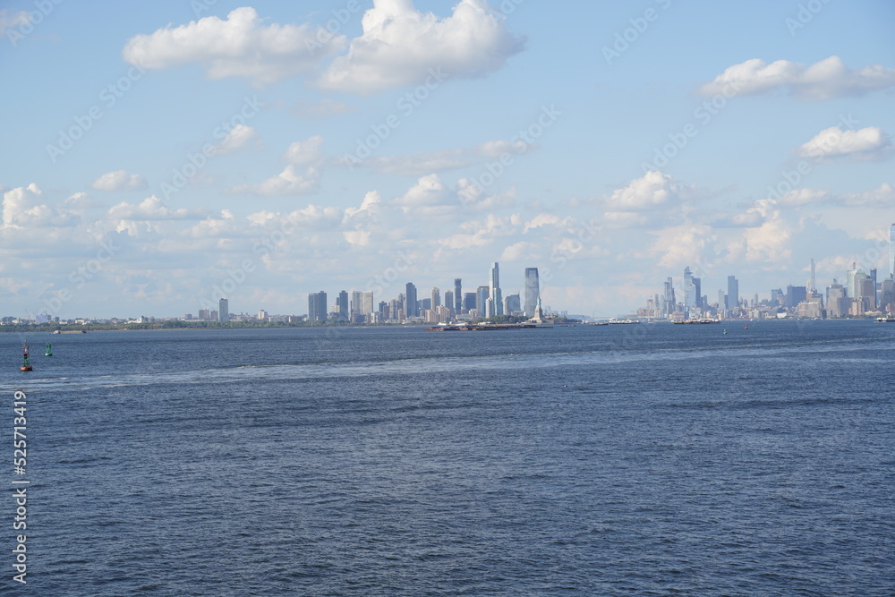 Beutiful day in New York, landscape sea view