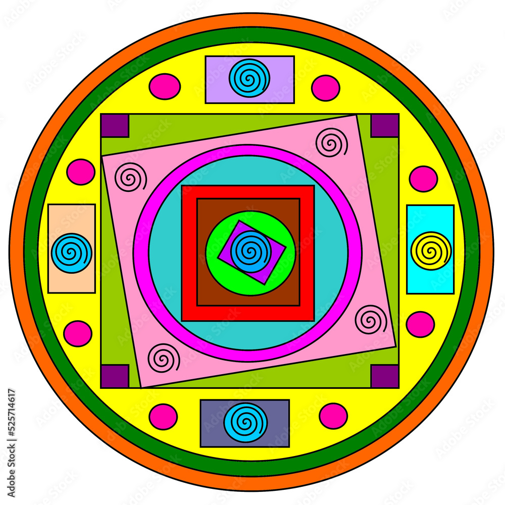 Fototapeta premium colorfull mandala