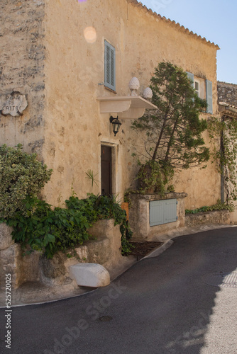 Fototapeta Naklejka Na Ścianę i Meble -  France Italy European Village Vines Medieval Travel Architecture