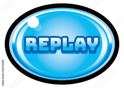 Blue replay pattern on slot machine