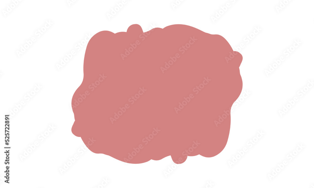 abstract blob maroon
