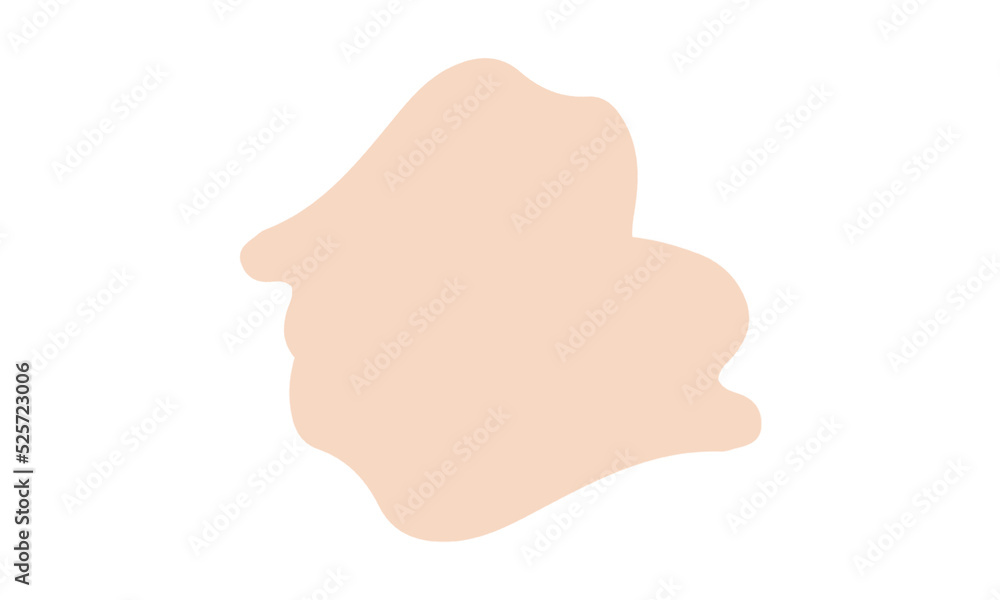 peach blob abstract