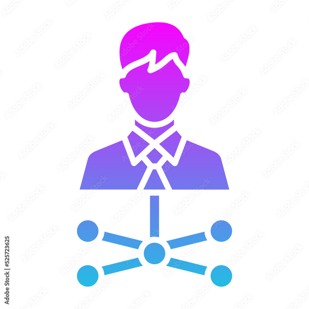 Affiliate Marketing Glyph Gradient Icon Affiliate Marketing Glyph Gradient Icon