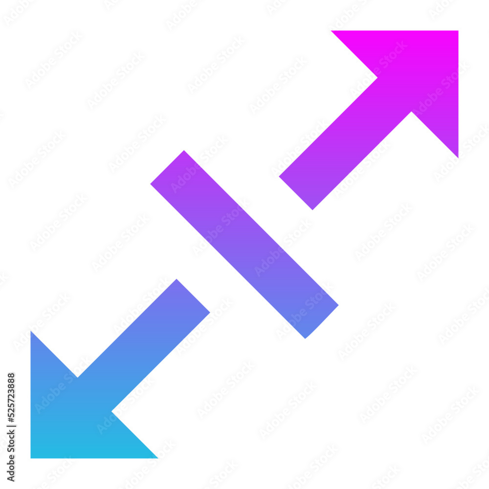 Resize Glyph Gradient Icon Resize Glyph Gradient Icon