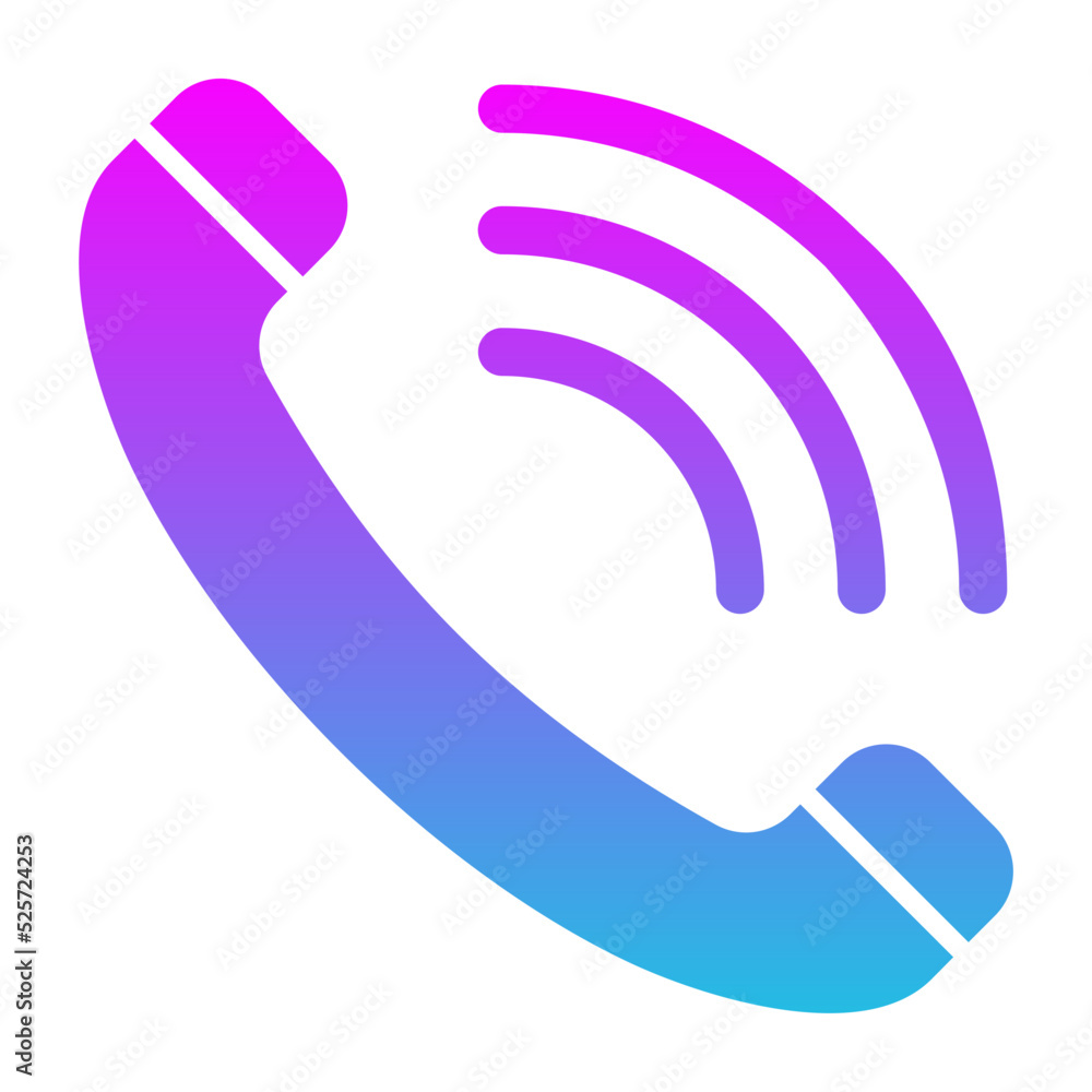 Call Glyph Gradient Icon Call Glyph Gradient Icon