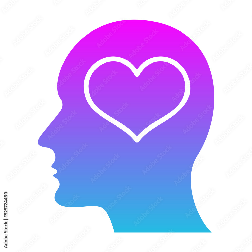 Mind Glyph Gradient Icon Mind Glyph Gradient Icon