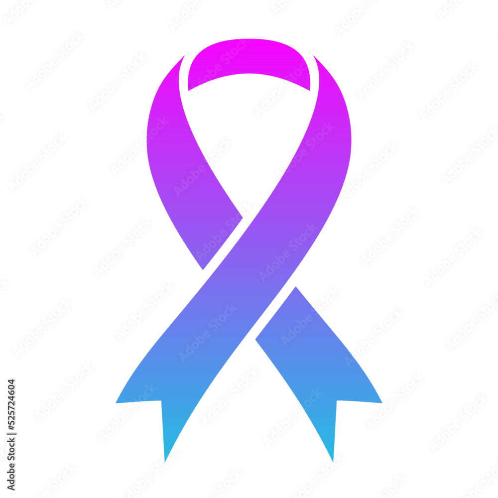Ribbon Glyph Gradient Icon Ribbon Glyph Gradient Icon