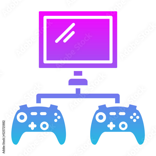 Video Game Glyph Gradient Icon