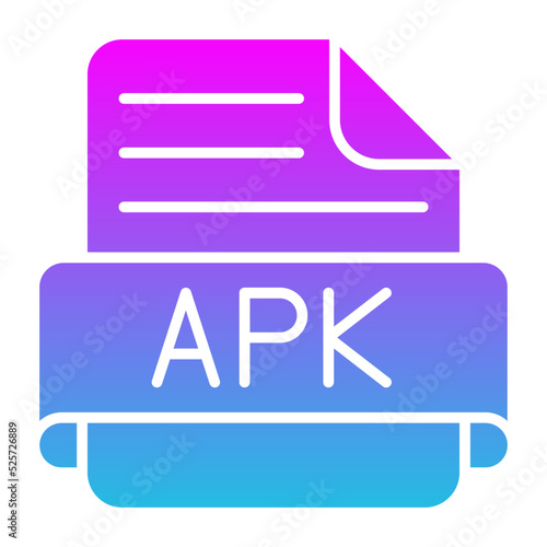 Apk Glyph Gradient Icon