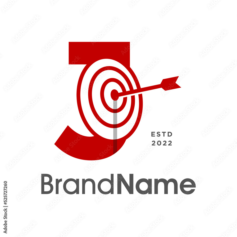 Initial J Bow Target Initial J Bow Target