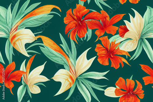 Floral pattern and background