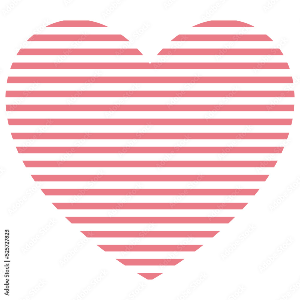 stripe heart icon, heart of lovers stripe heart icon, heart of lovers
