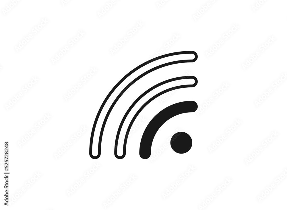 Wifi icon . Wifi signal symbol icon vector isolated. eps 10. Wifi icon . Wifi signal symbol icon vector isolated. eps 10.