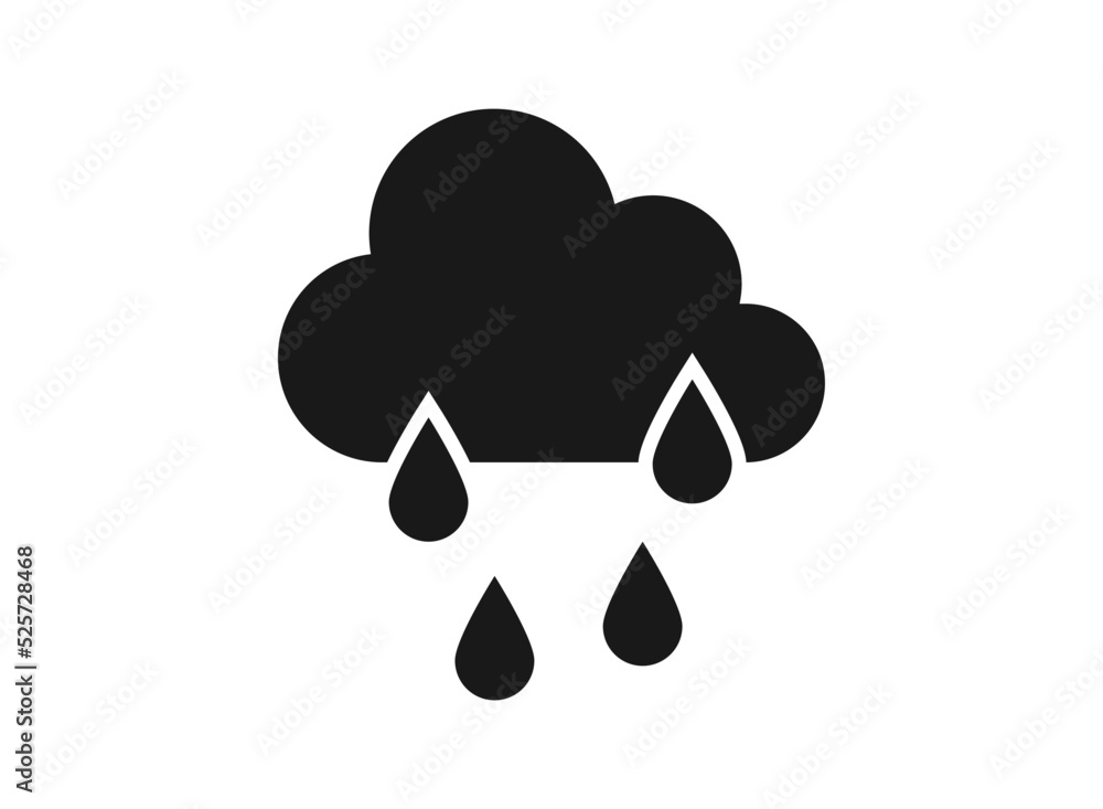 Clouds rain wind icon vector design. eps 10. Clouds rain wind icon vector design. eps 10.