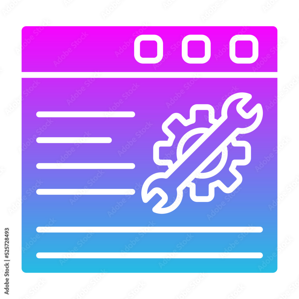 Technical Support Glyph Gradient Icon Technical Support Glyph Gradient Icon