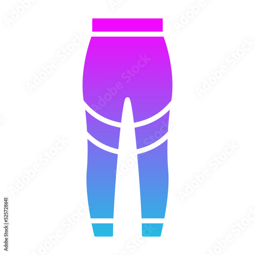 Leggins Glyph Gradient Icon