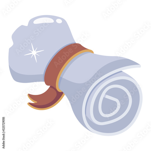 A manuscript roll flat icon download