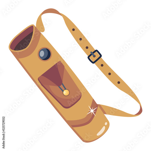 An icon of quiver flat design 