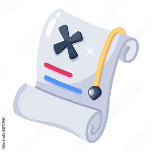 A papyrus flat icon download