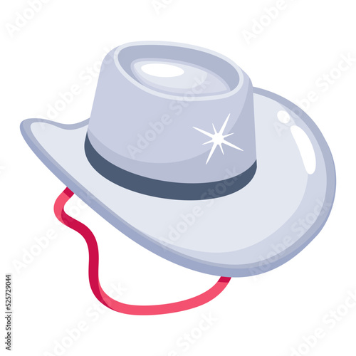 A cowboy hat flat icon download