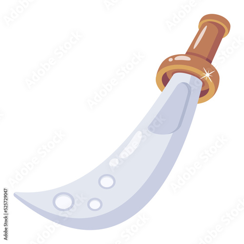 A dagger flat icon design