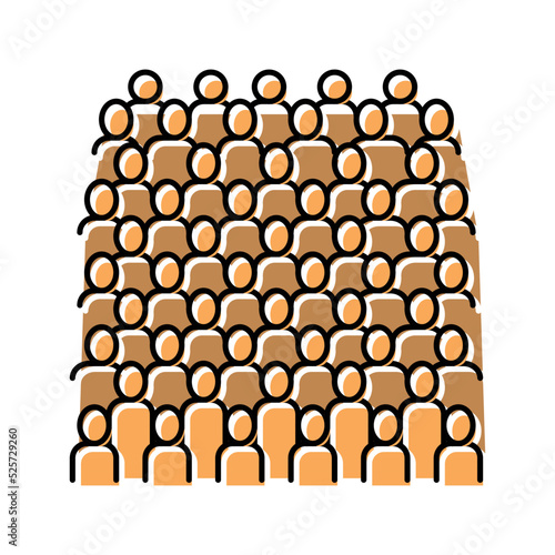 terracotta army color icon vector illustration