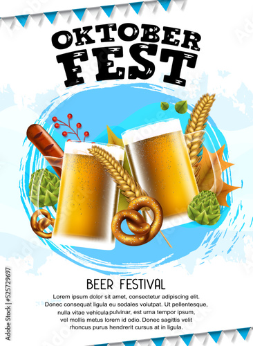 oktoberfest vector design can be use for poster, invitation and celebration purpose