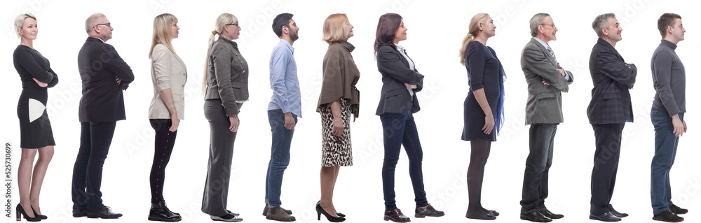 group of successful business people isolated on white group of successful business people isolated on white