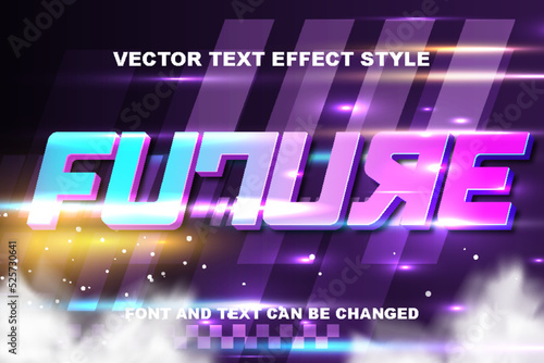 future typography lettering 3d editable text effect font style template background wallpaper