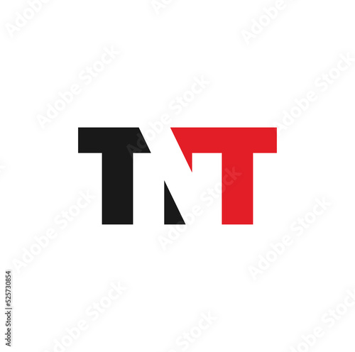 Letter TNT Logo design. Vector Illustration.