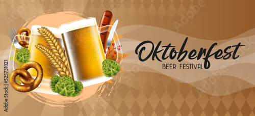 oktoberfest vector design can be use for poster  invitation and celebration purpose