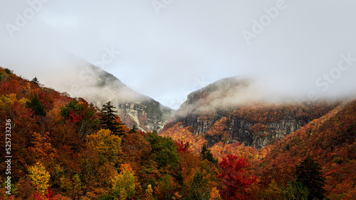 Foggy Fall Vermont Valley