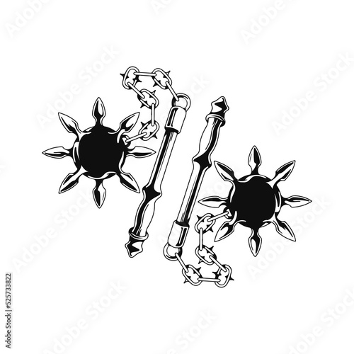 mace weapon concept vector illustration