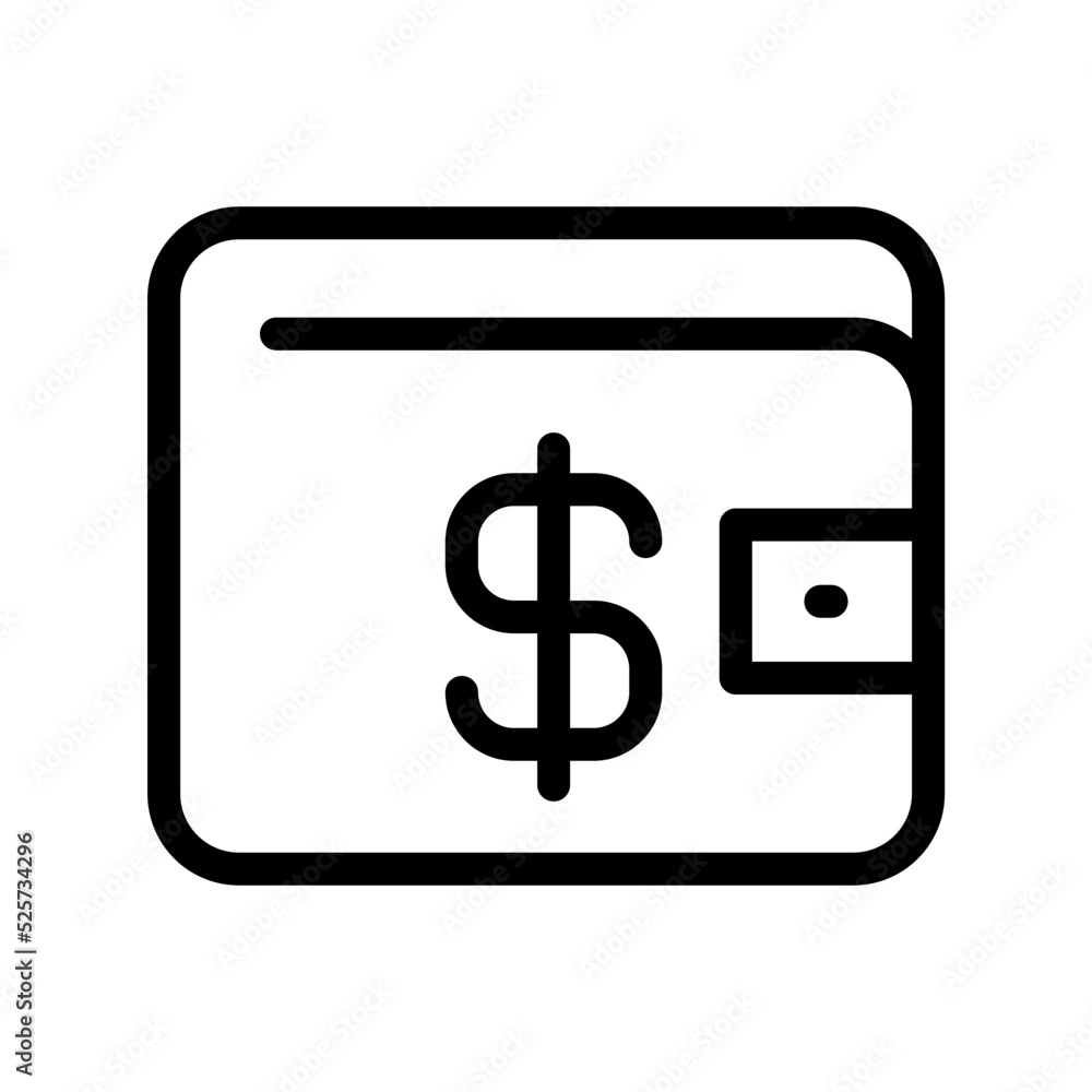 Wallet icon template Wallet icon template
