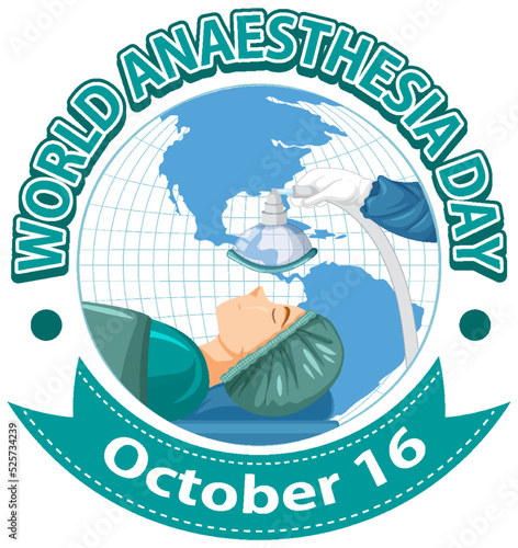World Anaesthesia Day Logo Concept