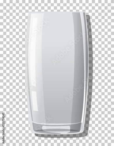 Empty collins glass isolated