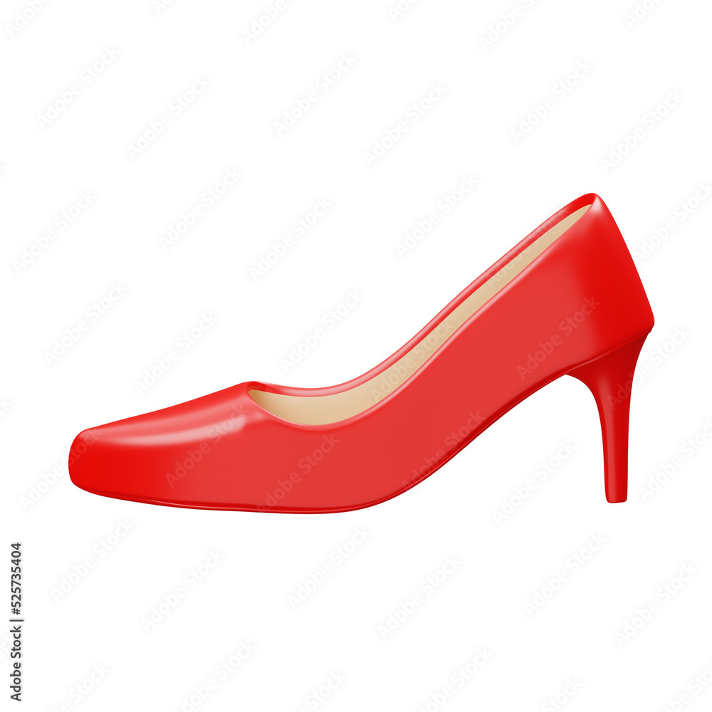 Red High Heels 3D Icon Red High Heels 3D Icon