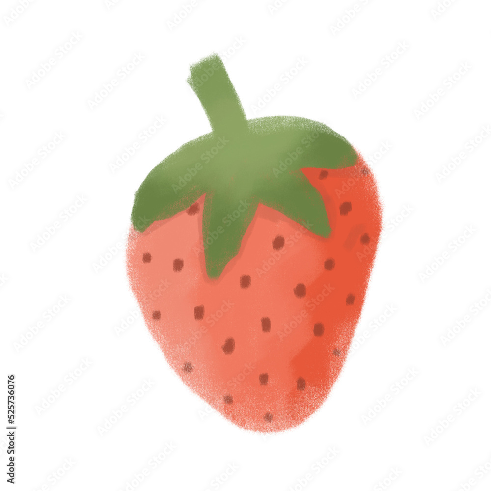 Cute Strawberry Doodle Illustration Cute Strawberry Doodle Illustration