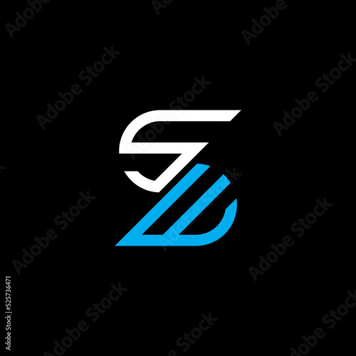 SW letter logo creative design with vector graphic, SW simple and modern logo.