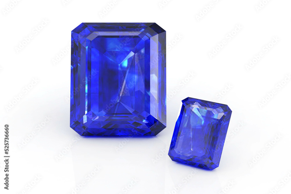 gemstone on background.3D rendering gemstone on background.3D rendering