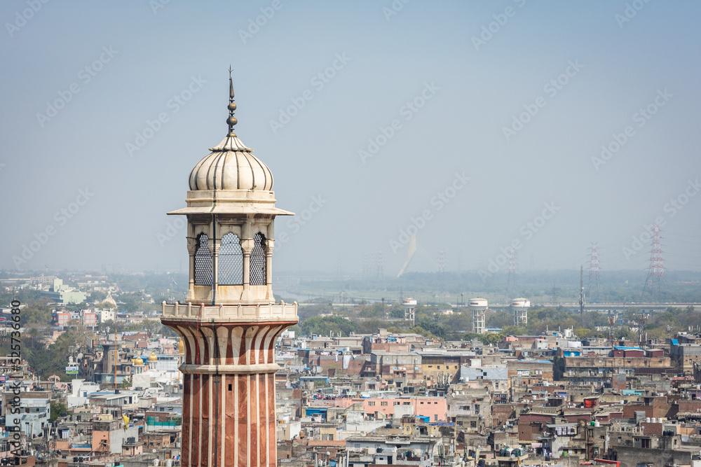 Obraz premium Jama Masjid, Old town of Delhi, India.