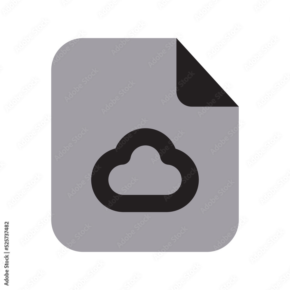 Cloud Files Icon Two Tone Solid Cloud Files Icon Two Tone Solid