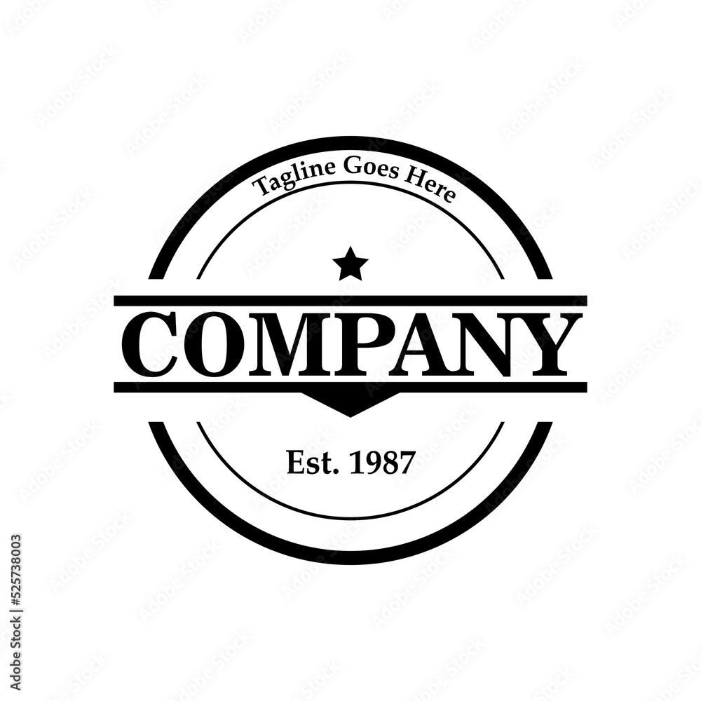 Emblem logo template design for badge, sign, logo emblem, brand, and more Emblem logo template design for badge, sign, logo emblem, brand, and more