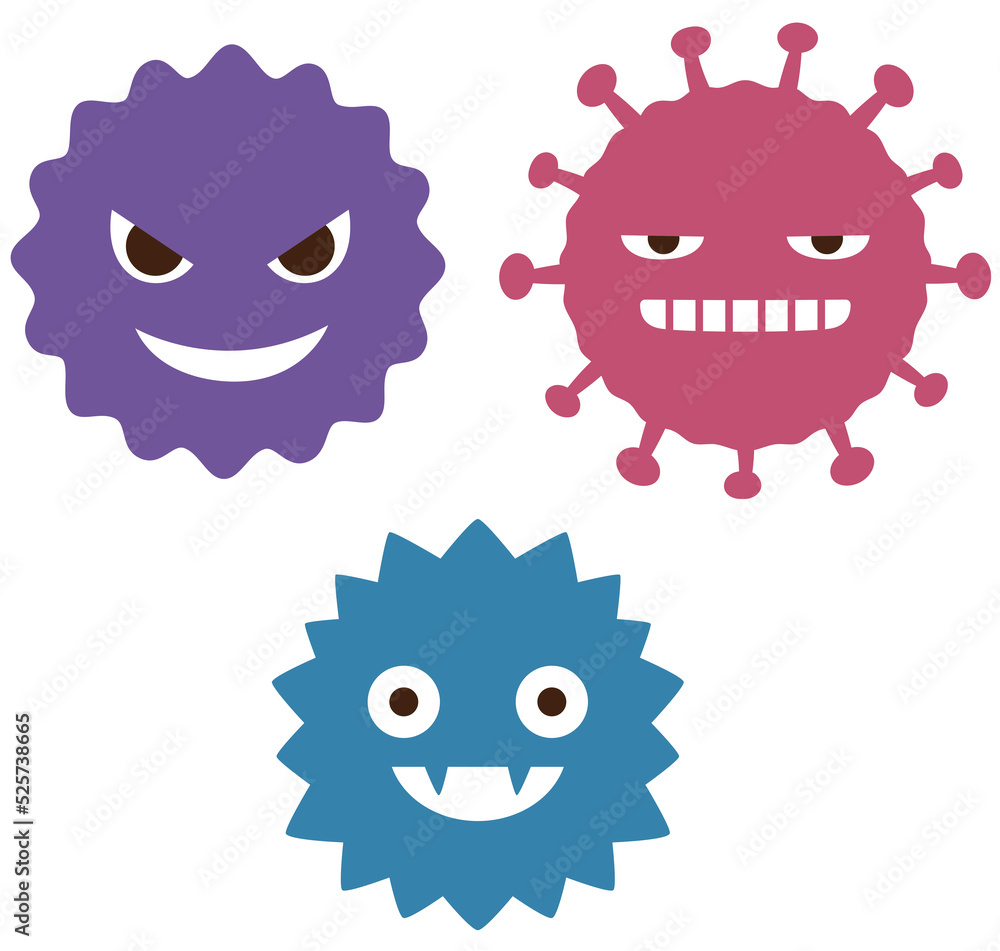 ウイルス　バイ菌のキャラクター