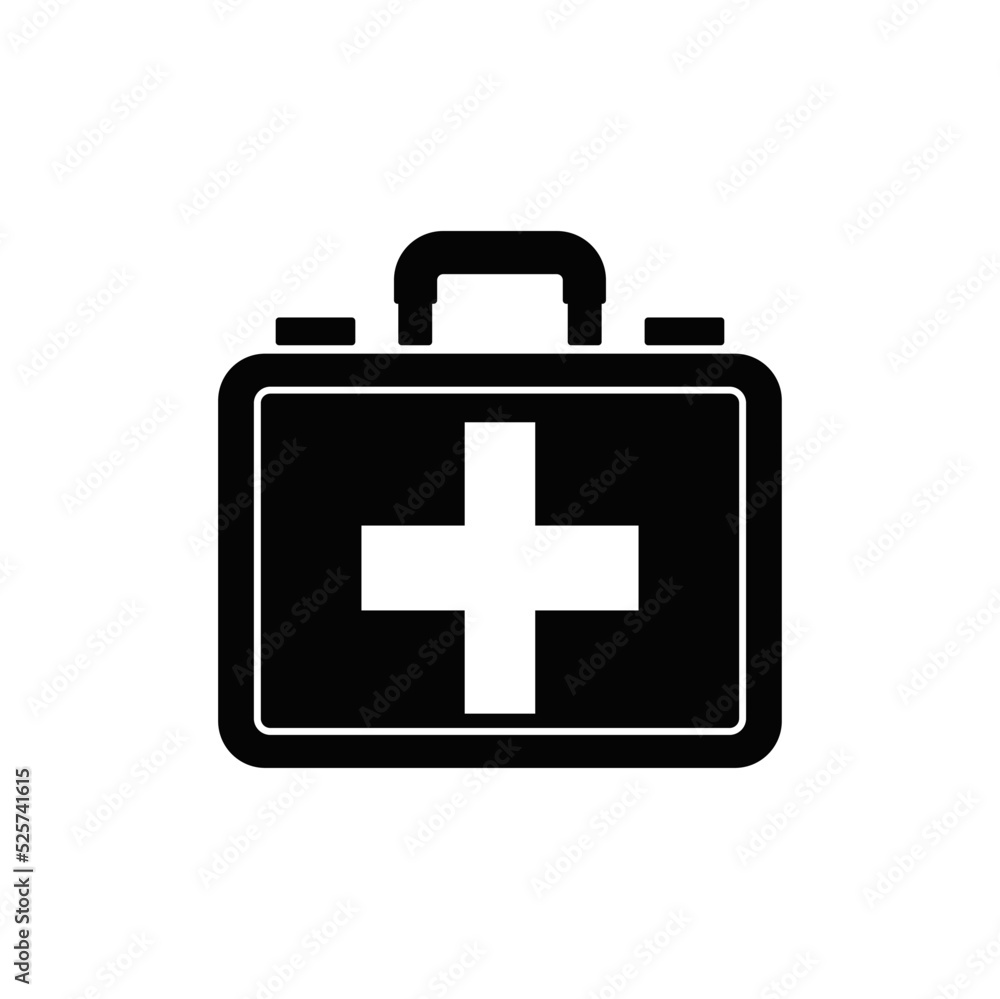 First aid icon in black flat glyph, filled style isolated on white background First aid icon in black flat glyph, filled style isolated on white background