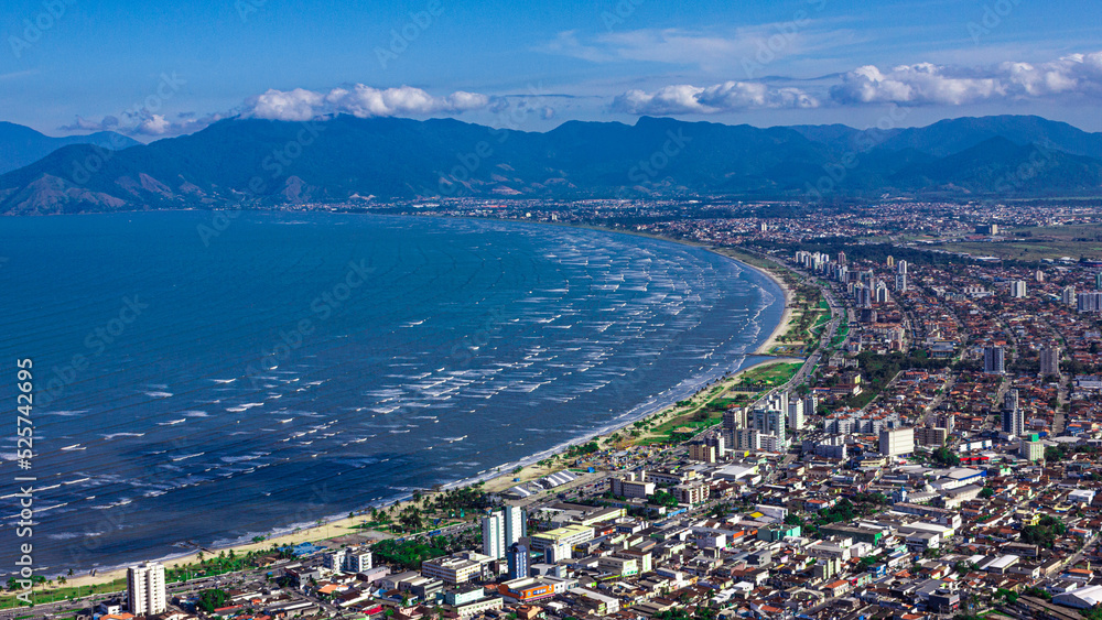 aerial view of the city