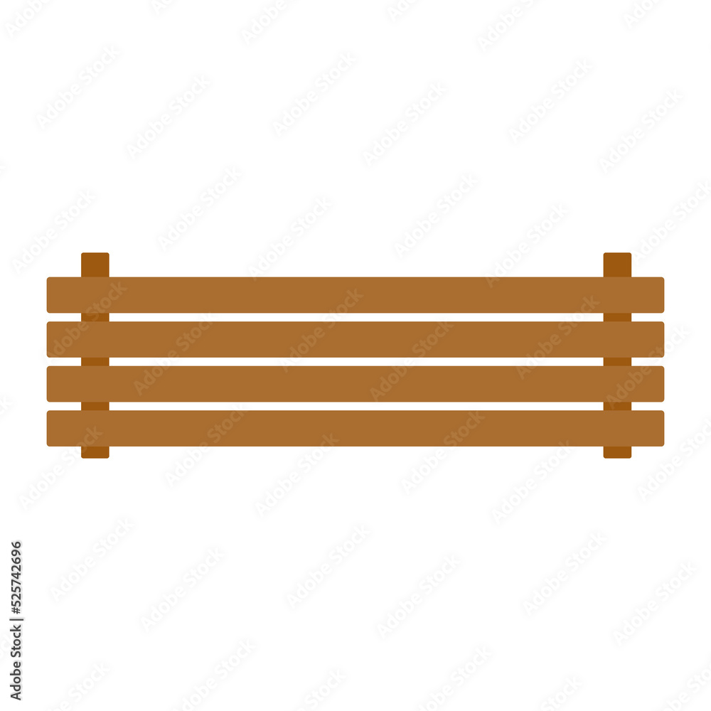 Vector fence silhouette. Black wooden fence isolated on white background. Vector fence silhouette. Black wooden fence isolated on white background.