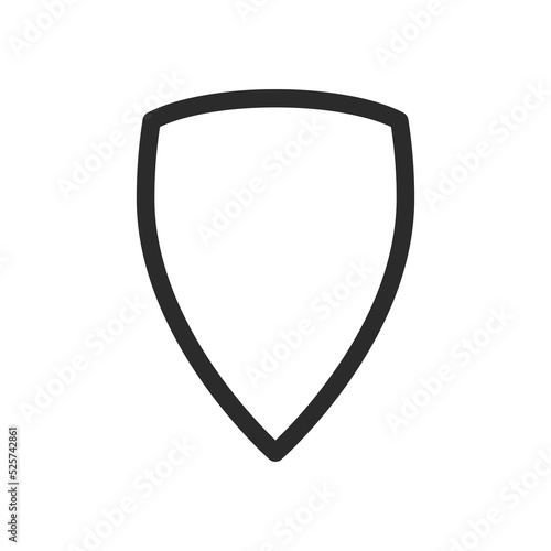 Free Download Shield shape silhouette vector. Shield against danger Isolated on white background. - GFXLoad