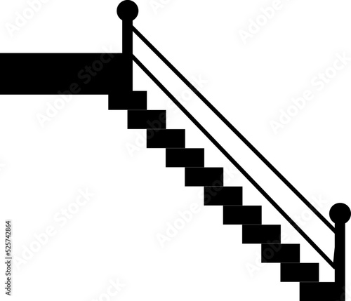 stairs icon vector illustration on white background..eps