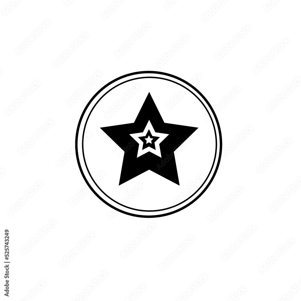 star abstract art Black and white star abstract art Black and white